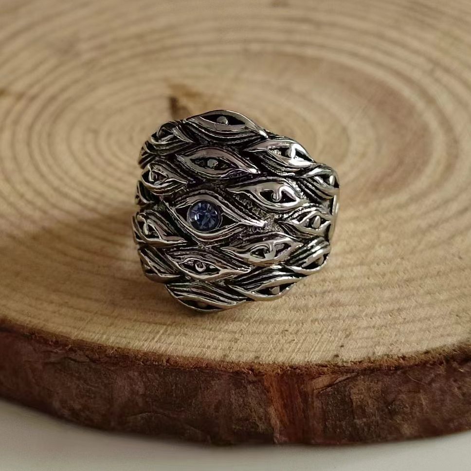 "We See All" Silver Ring