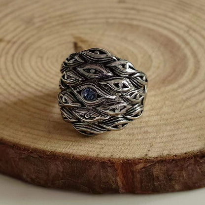 "We See All" Silver Ring