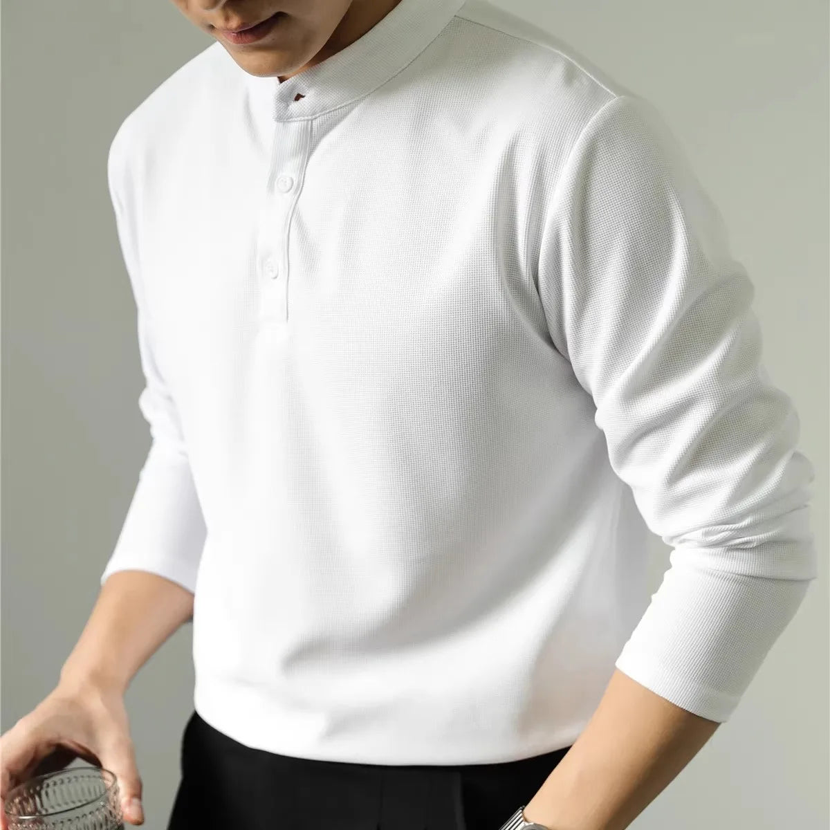 Hanami Japanese Cotton Henley