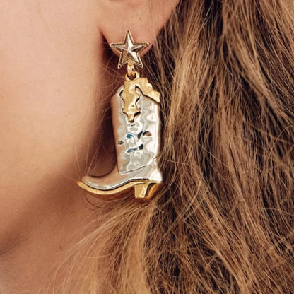 Grit & Grace Cowboy Boot Earrings