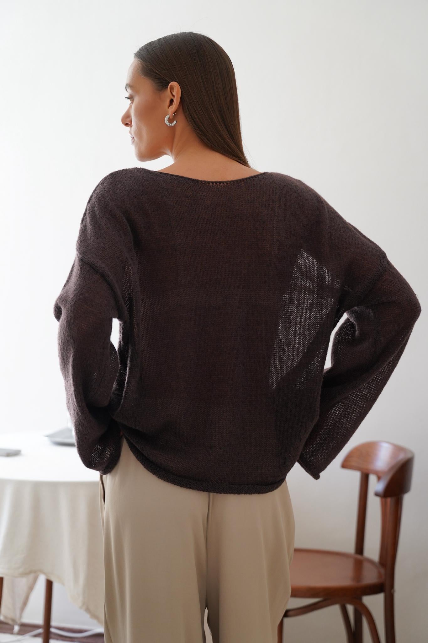 Gia Mohair Pullover Sweater