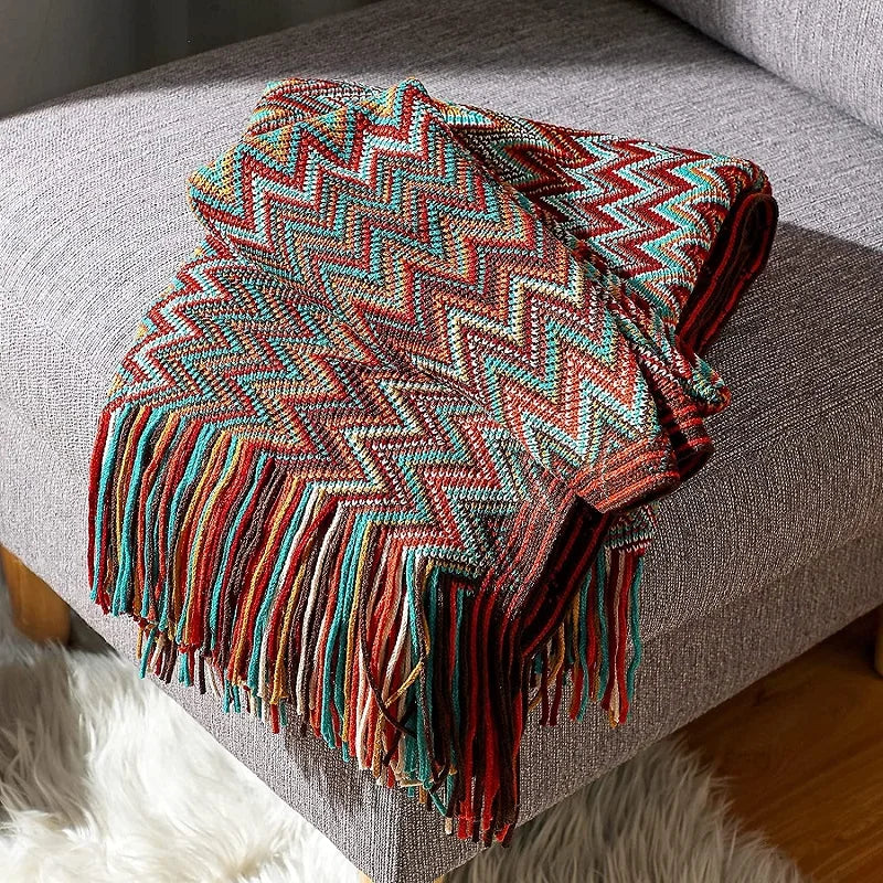 Vasima Knitted Throw Blanket